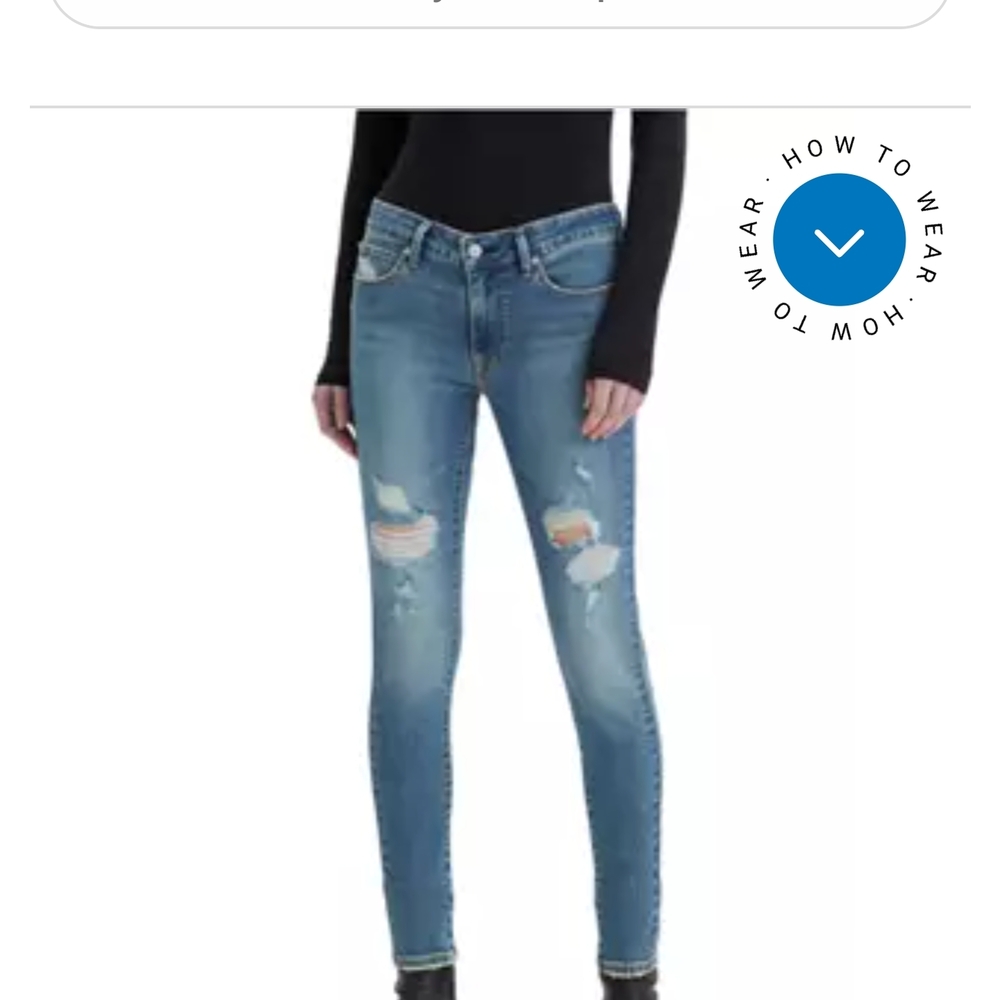 Levi's Distressed Skinny Jeans - Picture 3 of 13